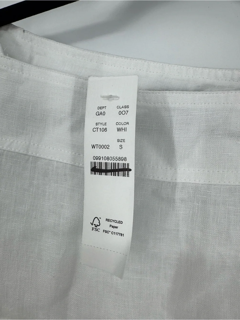 NWT J. Crew Boatneck Tee White Linen Lightweight Soft Boxy Relaxed Size S